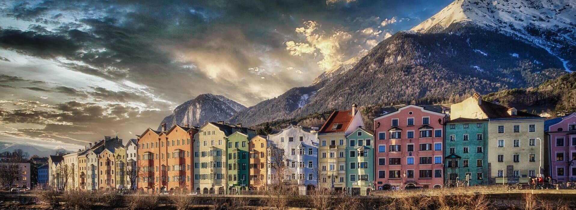 Blick auf Mariahilf Innsbruck